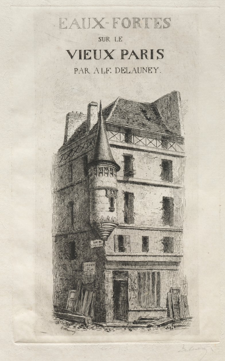 Rue de coq Saint-Jean wieżyczka autorstwa Alfred Alexandre Delauney