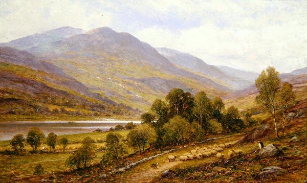 Snowdonia (możliwe jezioro Gwynant) autorstwa Alfred Augustus Glendening