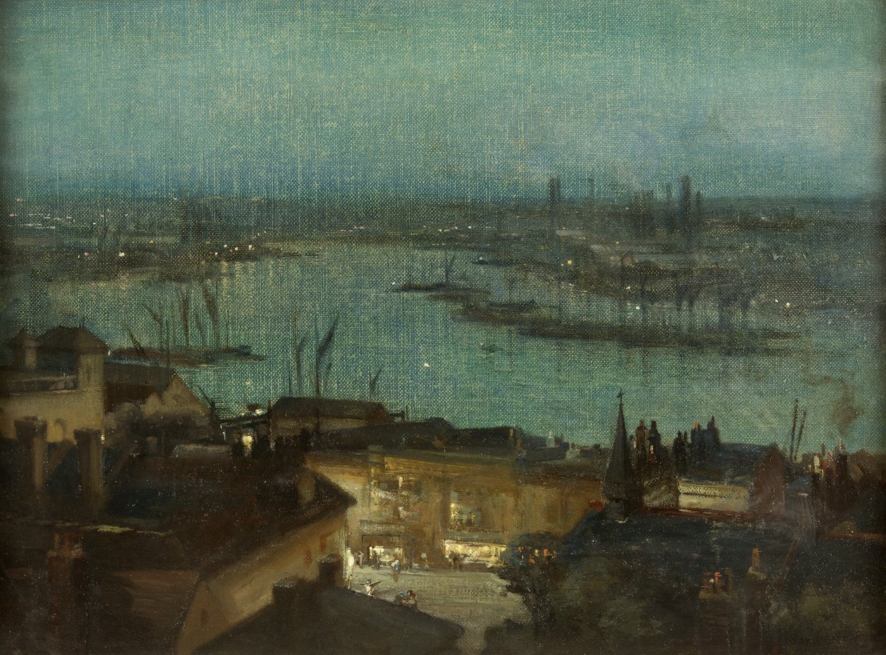 Wieczór, Rochester autorstwa Alfred Bentley