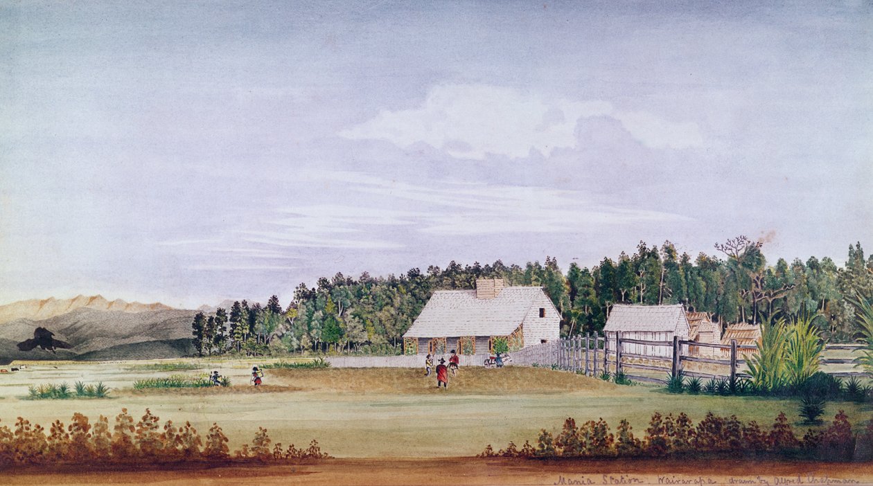 Stacja Mania, Wairarapa, Nowa Zelandia autorstwa Alfred Chapman