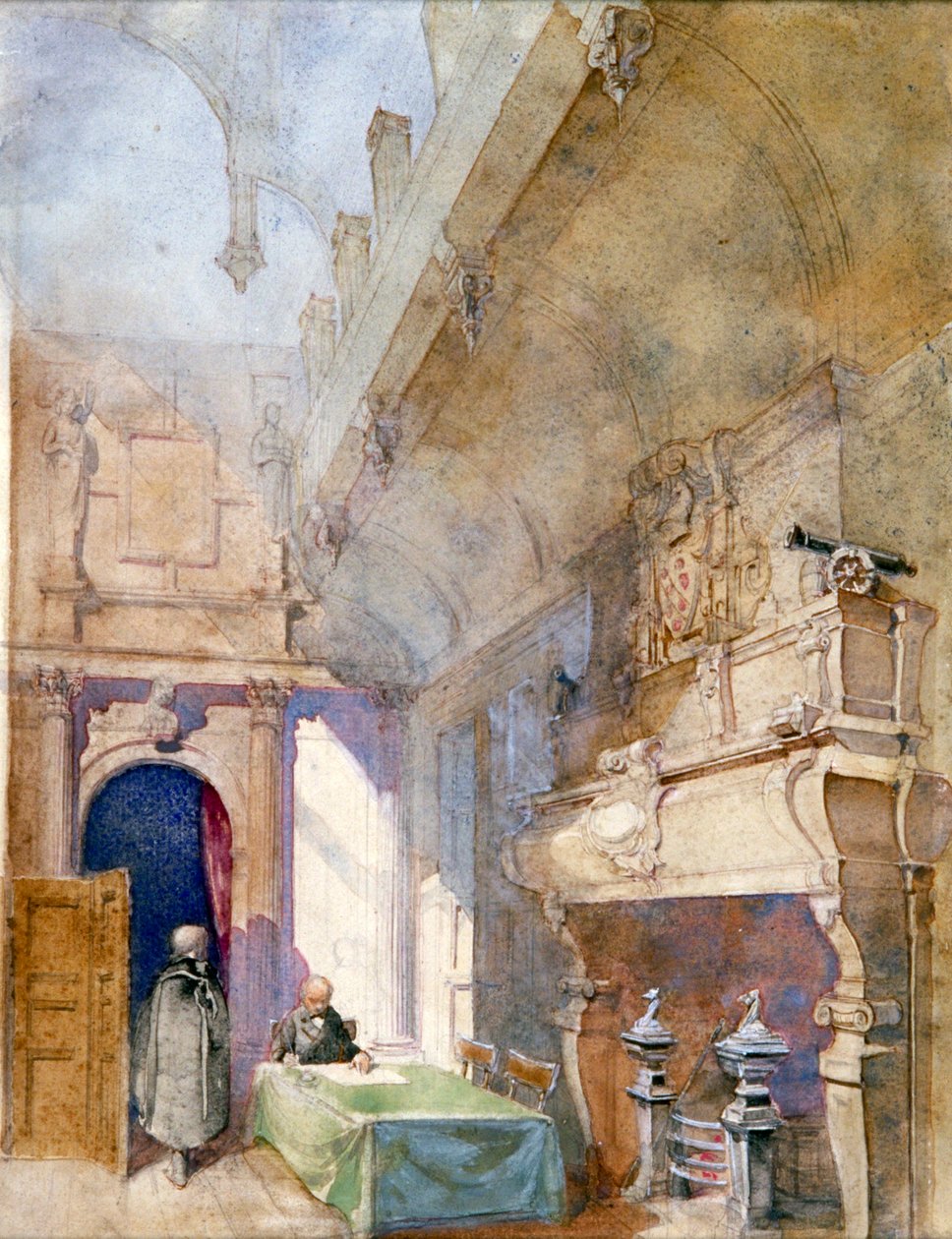 „Salle-a-Manger, Charterhouse”, Londyn, 1913 autorstwa Alfred Charles Conrade