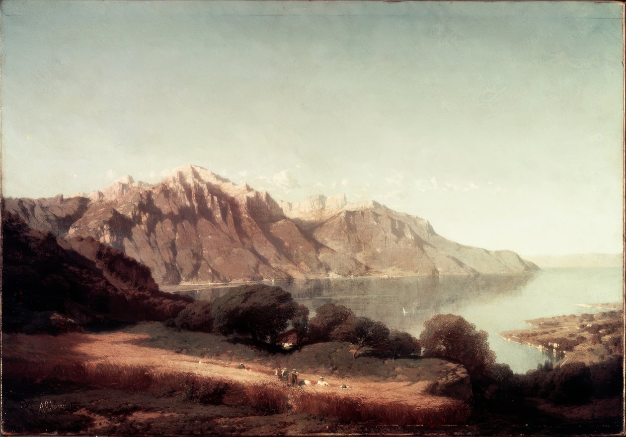 Widok na Jezioro Genewskie autorstwa Alfred Chavannes