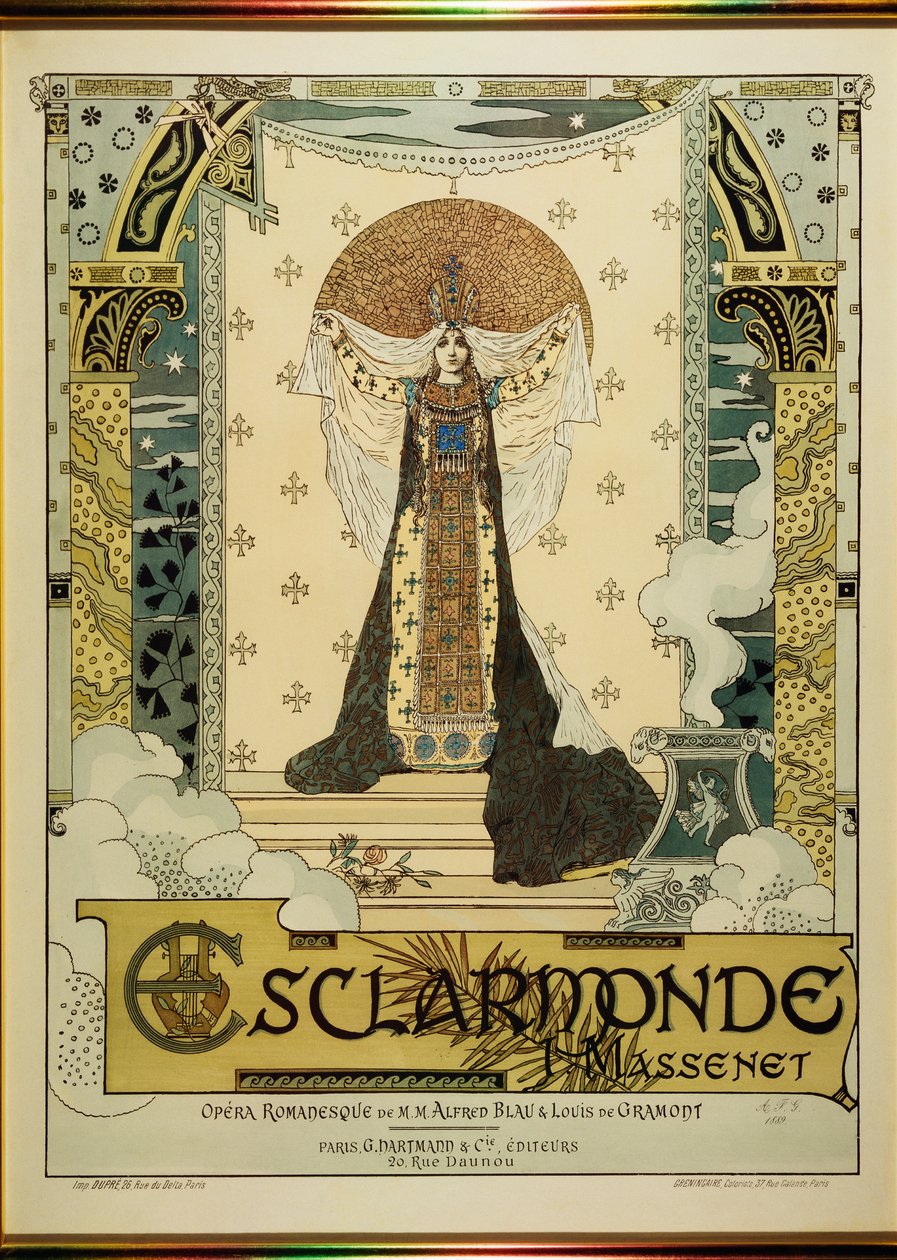 Esclarmonde, opera Julesa Masseneta (12 maja 1842 - 13 sierpnia 1912) autorstwa Alfred Choubrac