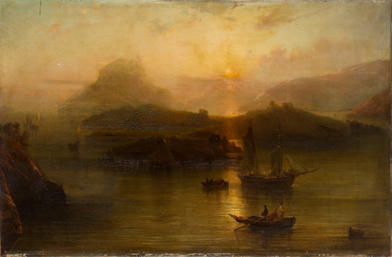 „Głowa Wicklow i Zamek Blackrock”, 1827-1883 autorstwa Alfred Clint