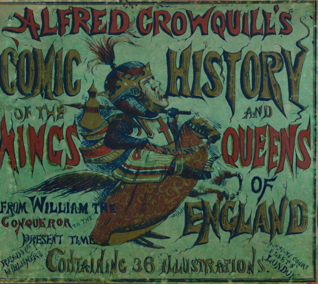 Alfred Crowquills Comic History of the Kings and Queens of England – okładka przednia, 1856 autorstwa Alfred Crowquill