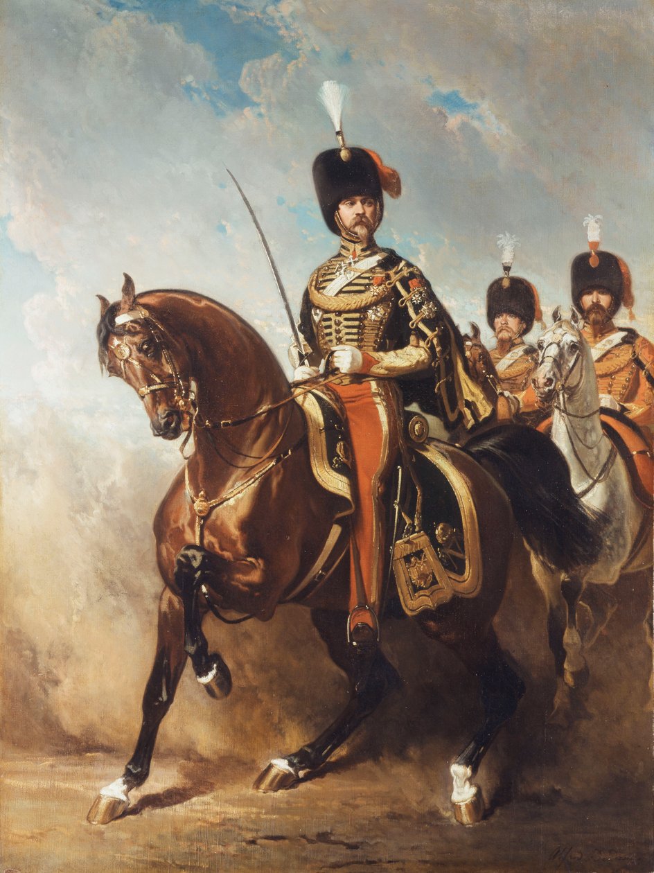 Portret generała Fleury na koniu, autorstwa Alfred Dedreux