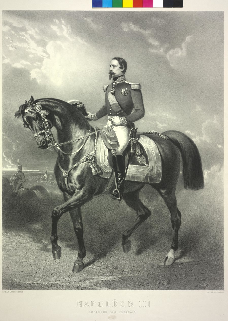 Napoleon III, cesarz Francuzów (druk) autorstwa Alfred Dedreux