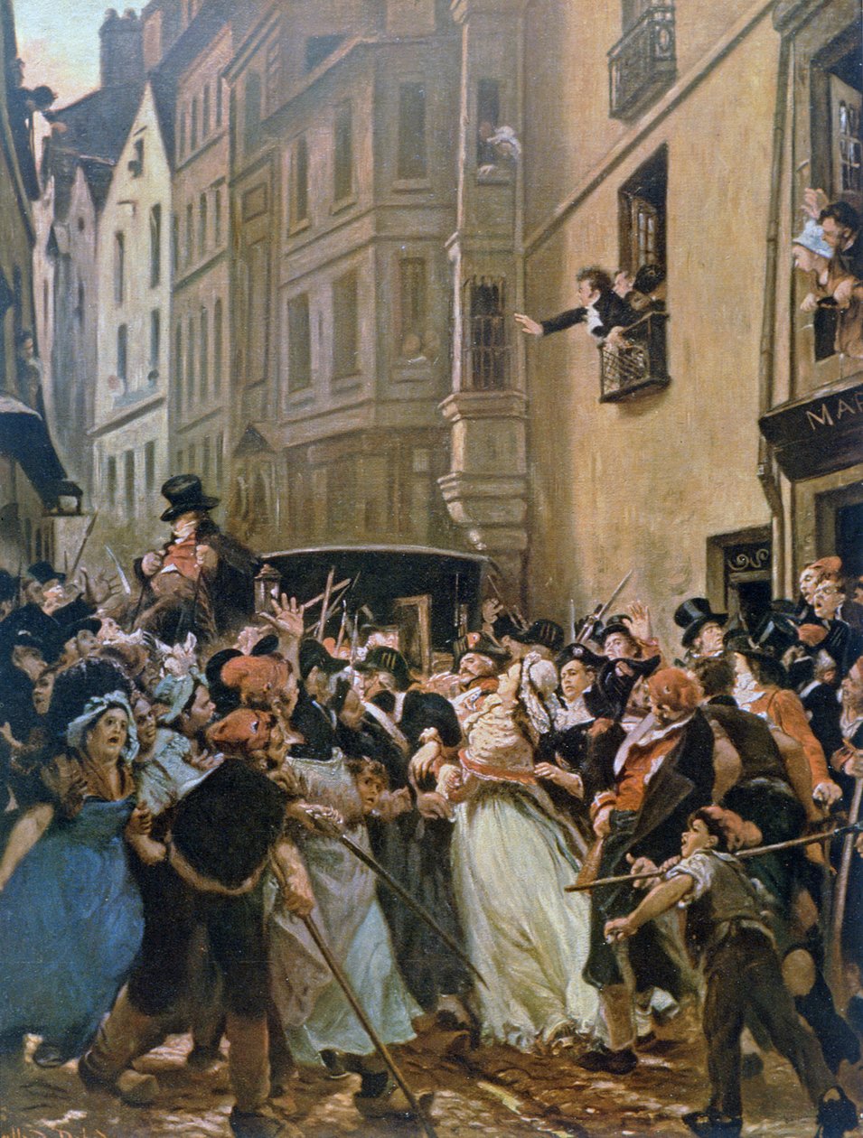 Aresztowanie Charlotte Corday autorstwa Alfred Dehodencq