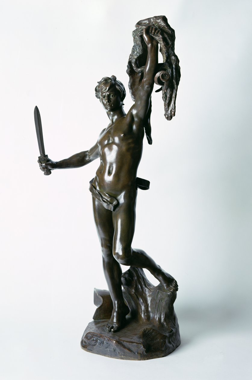 Jazon i Złote Runo, c.1884 (brąz) autorstwa Alfred Desire Lanson