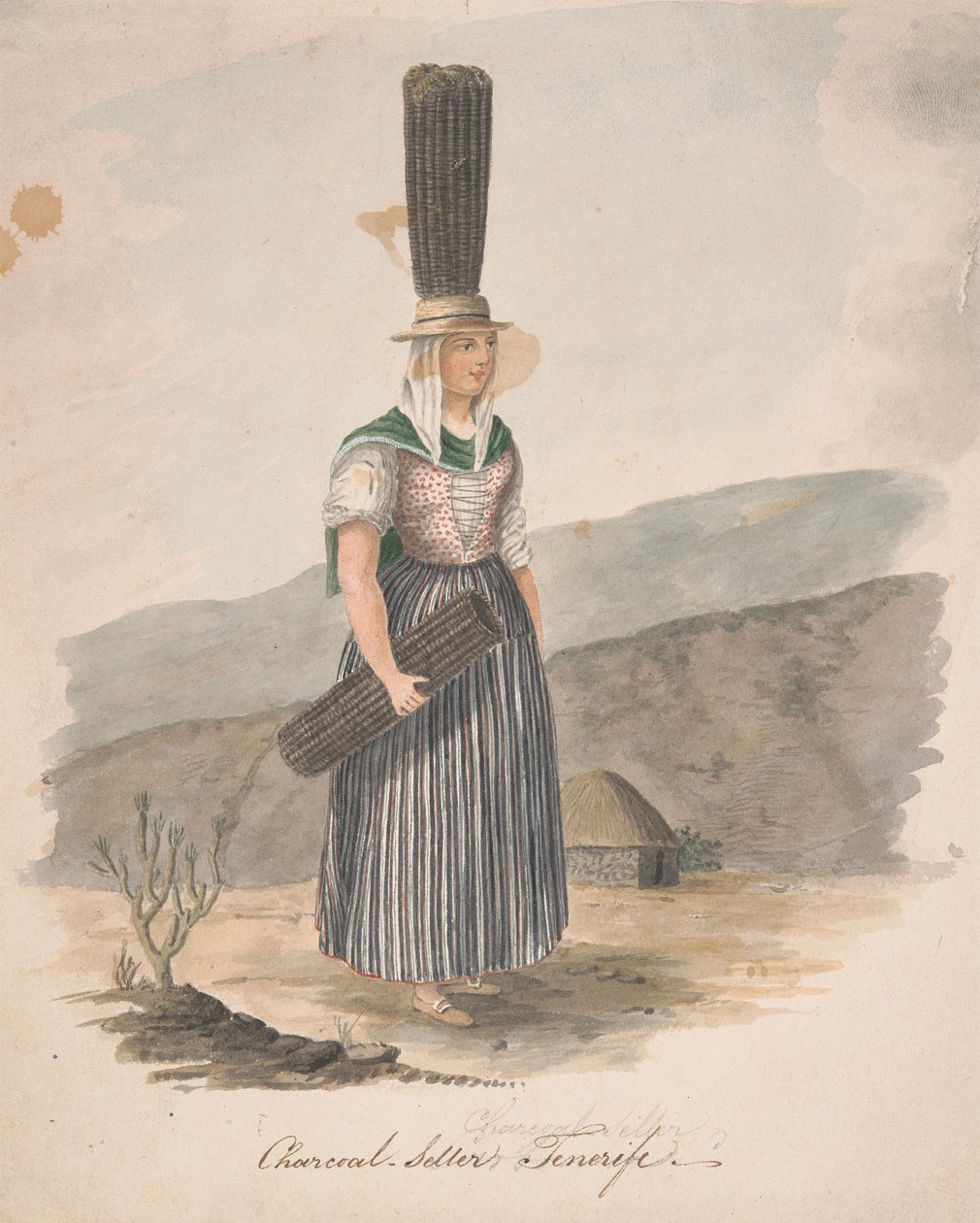 Sprzedawca węgla drzewnego, Teneryfa autorstwa Alfred Diston