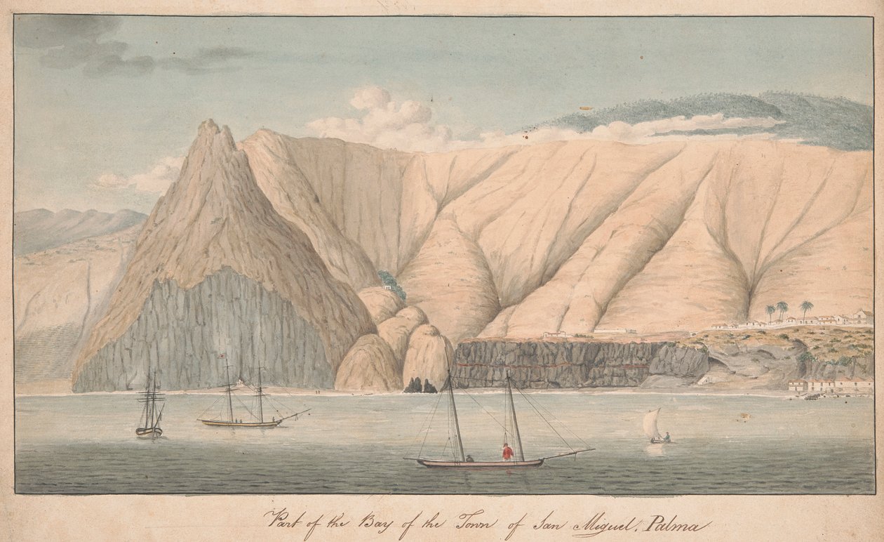 Część Zatoki Miasta San Miguel, La Palma autorstwa Alfred Diston