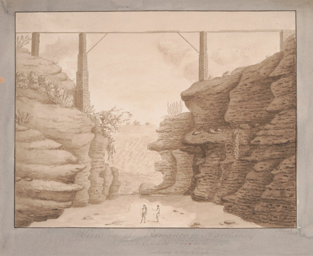 Zobacz w Barracano de Martianez, Port Orotava, Teneryfa, patrząc na północ autorstwa Alfred Diston