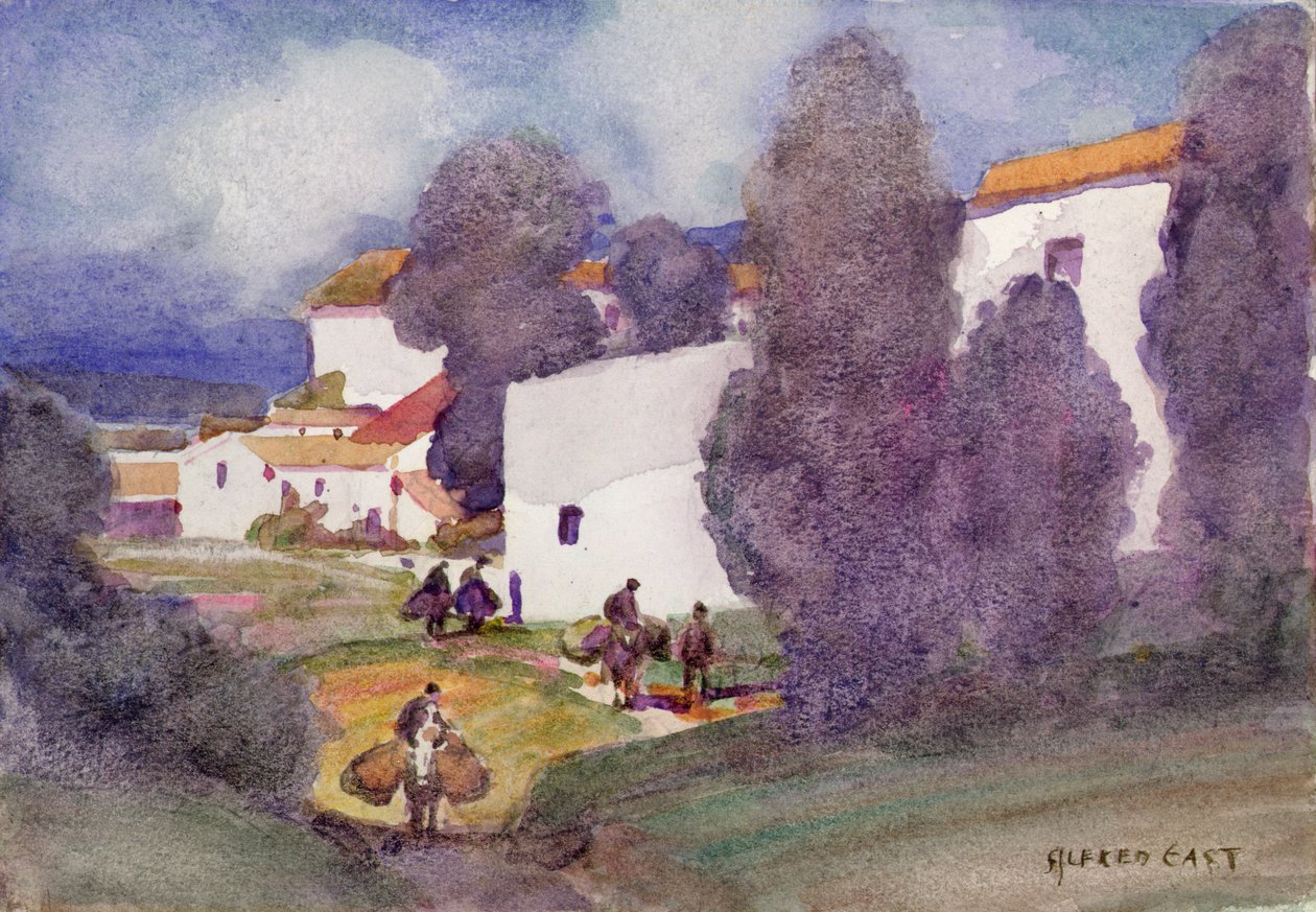 Wioska śródziemnomorska autorstwa Alfred East