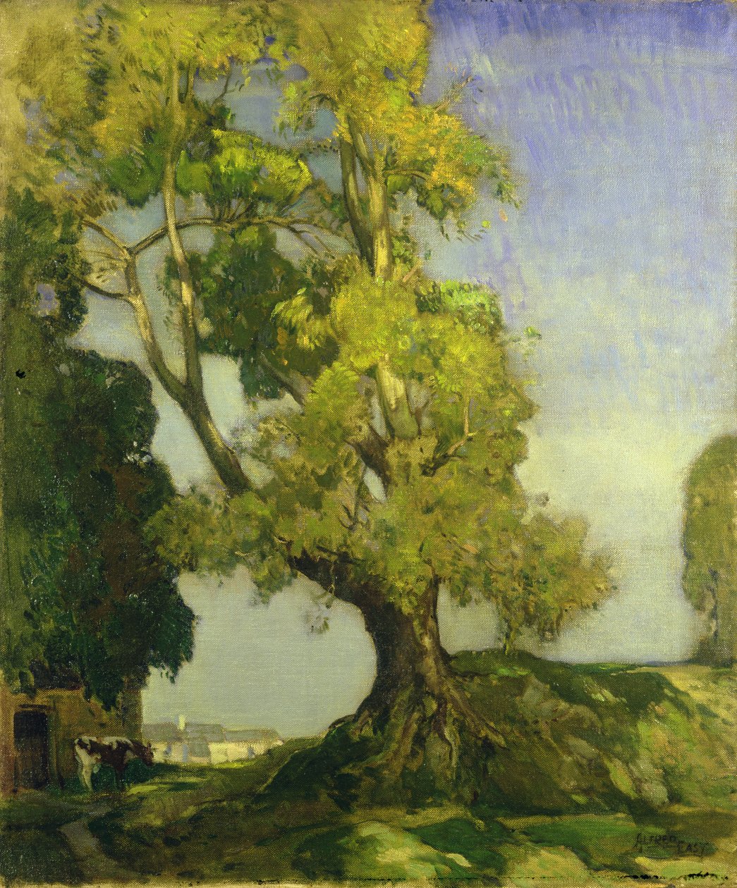 Letni pejzaż (olej na płótnie) autorstwa Alfred East