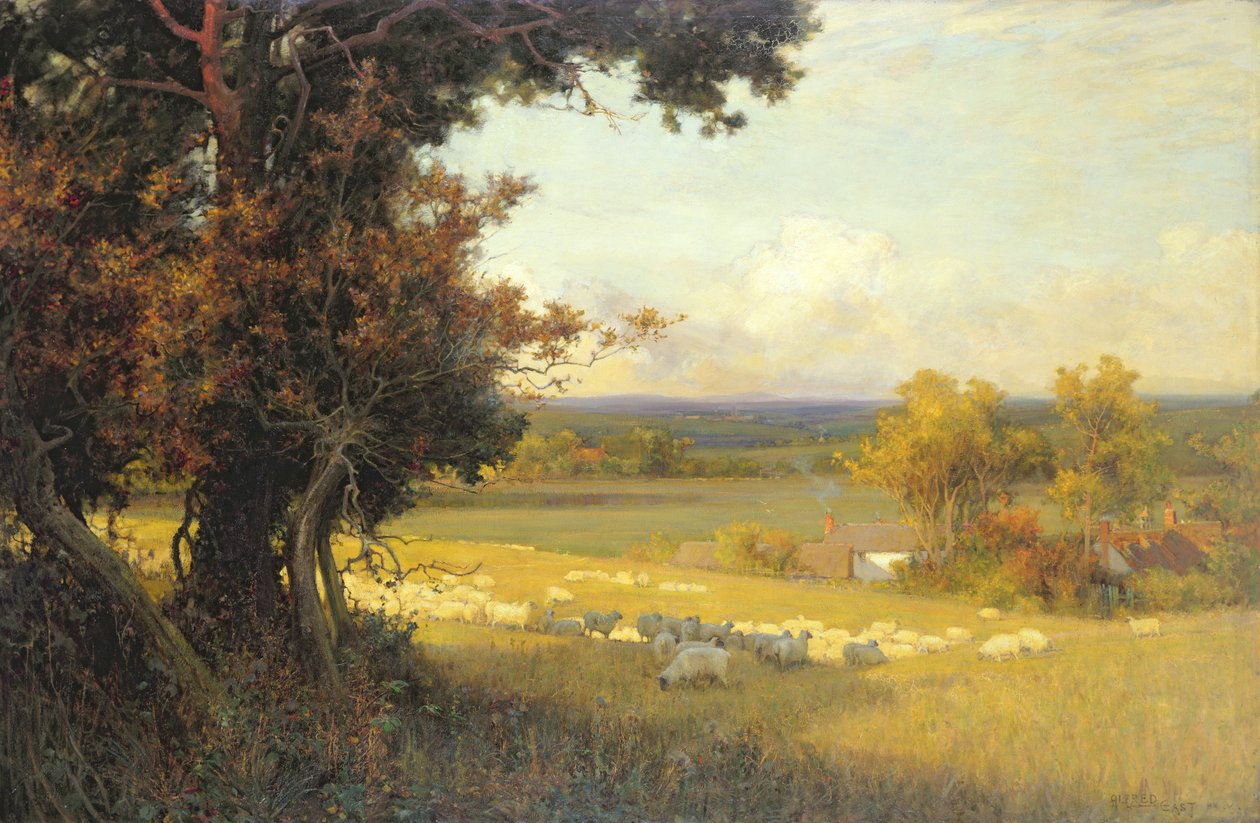 Złota Dolina (olej na płótnie) autorstwa Alfred East