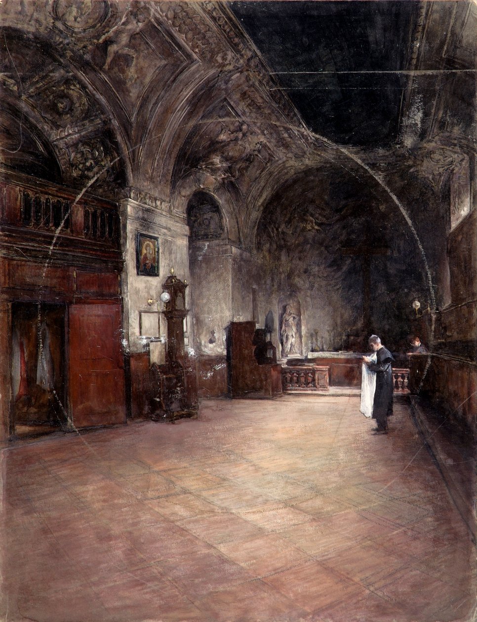 Zakrystia kościoła Stephanskirche w Wiedniu autorstwa Alfred Edler von Pflügl