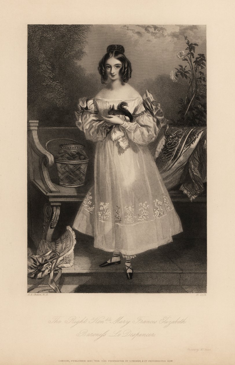 Mary Frances Elizabeth Stapleton autorstwa Alfred Edward (after) Chalon