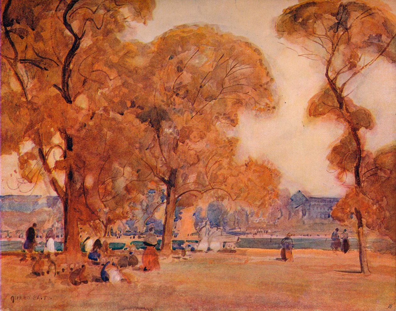 W parku, 1864-1906, 1906. autorstwa Alfred East