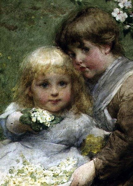 Wiosenna Ofiara (akwarela na papierze) autorstwa Alfred Edward Emslie
