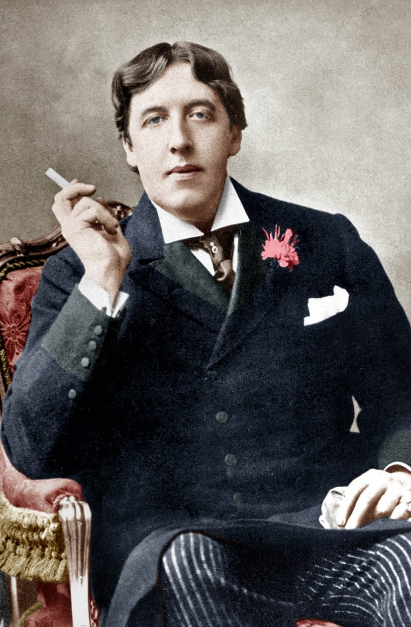 Oscar Wilde, ok. 1930 r. 1892 (zdjęcie czarno-białe) autorstwa Alfred Ellis and Walery