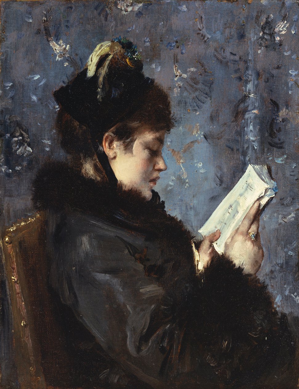 Portret Madame Brizat z Komedii Francuskiej (olej na płótnie) autorstwa Alfred Emile Stevens
