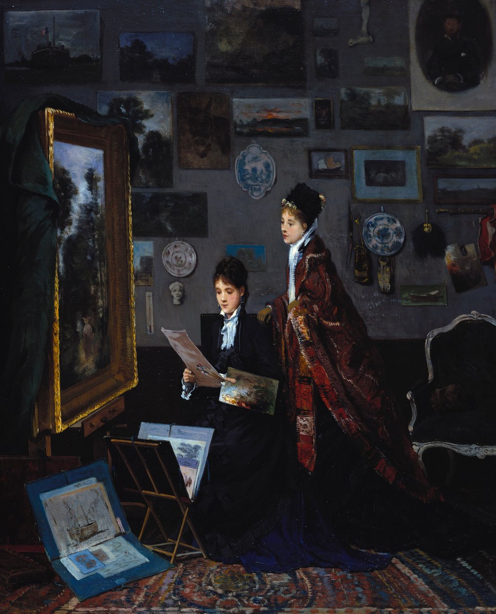 W studiu autorstwa Alfred Emile Stevens