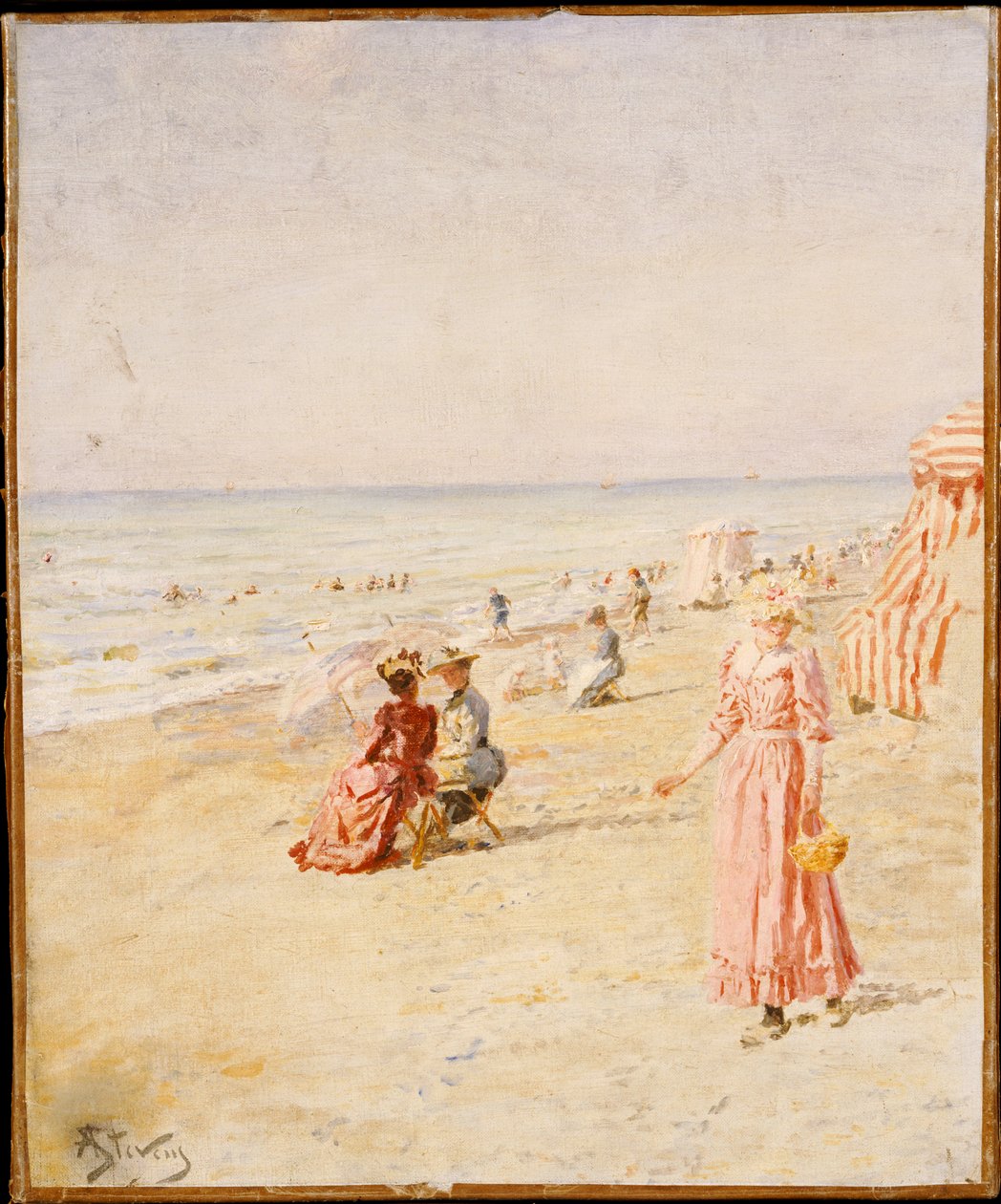 Plaża, Ostenda autorstwa Alfred Emile Stevens