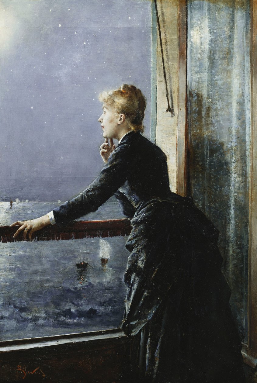 Droga Mleczna; Droga Mleczna, ok.1885 autorstwa Alfred Emile Stevens