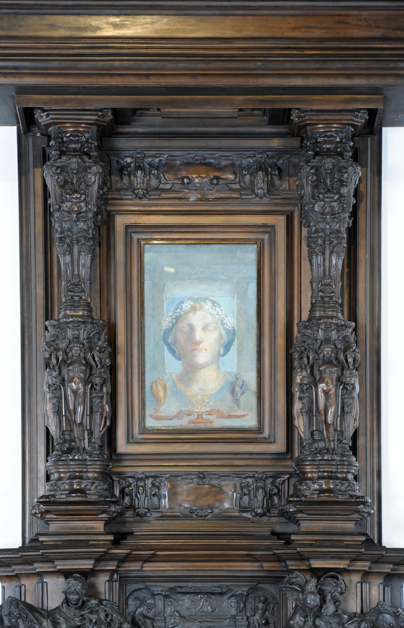 Fragment komina Sama Wilsona, ok. 1908-14 (brąz) autorstwa Alfred Gilbert