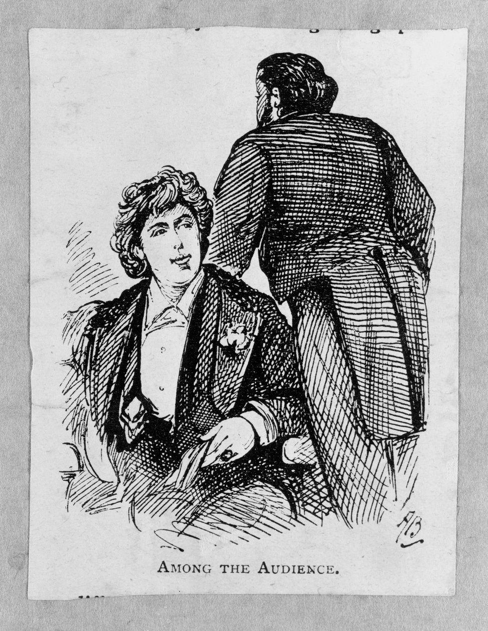 Oscar Wilde (1854-1900) Wśród publiczności autorstwa Alfred Gish Bryan
