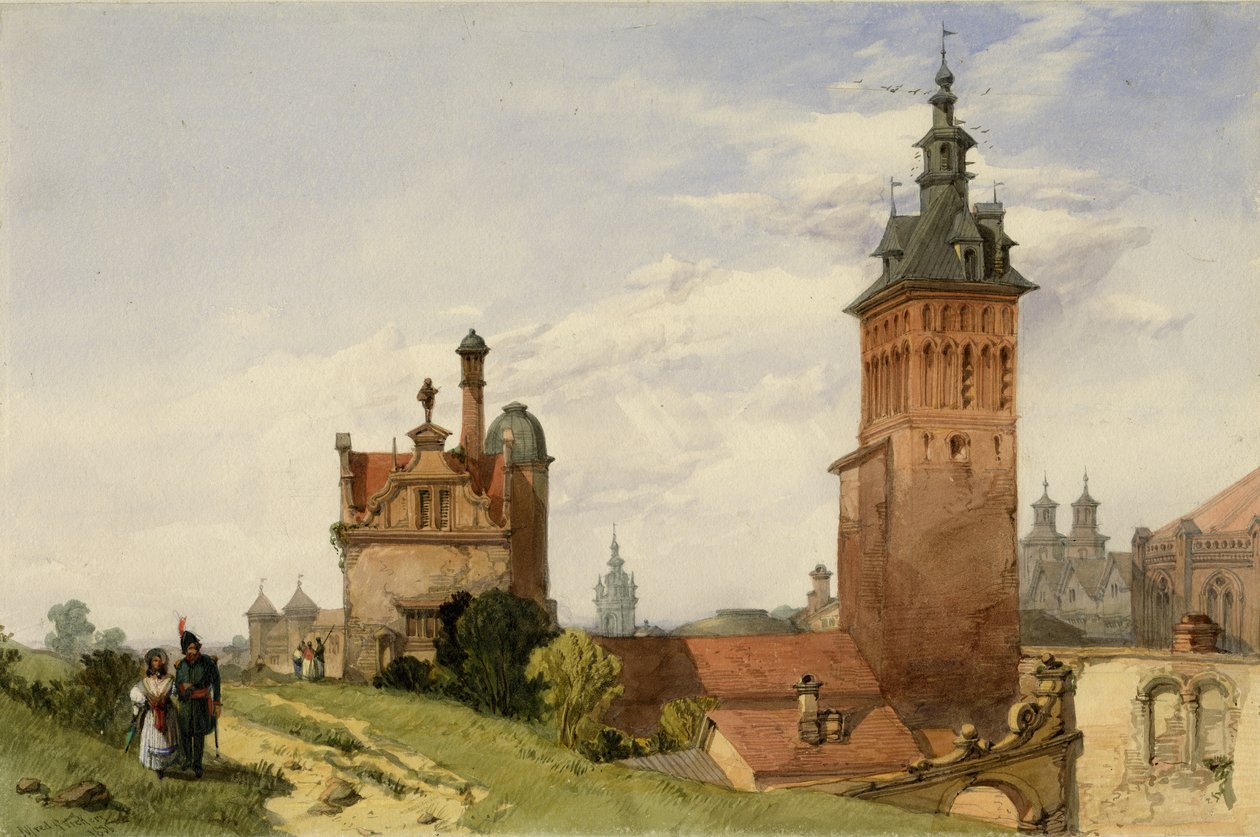 Widok pod Moskwą, 1836 (wc na papierze) autorstwa Alfred Gomersal Vickers