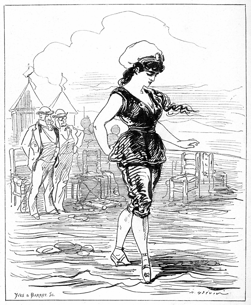 Ilustracja do filmu "Duch kobiet" autorstwa Alfred Grevin