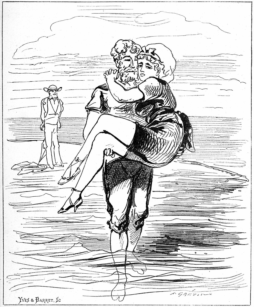 Ilustracja do filmu "Duch kobiet" autorstwa Alfred Grevin