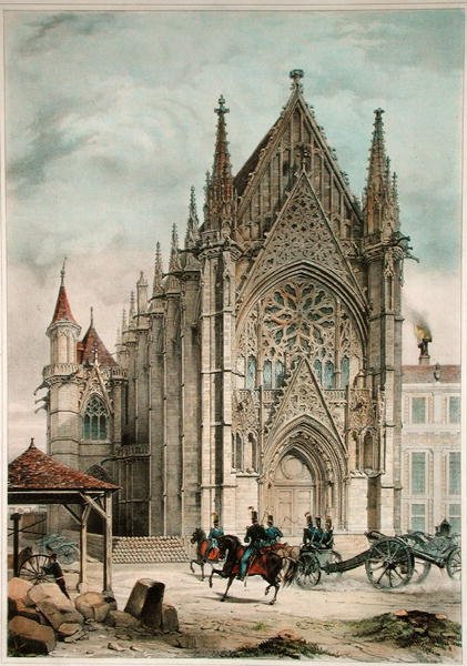 Kaplica w zamku w Vincennes autorstwa Alfred Guesdon