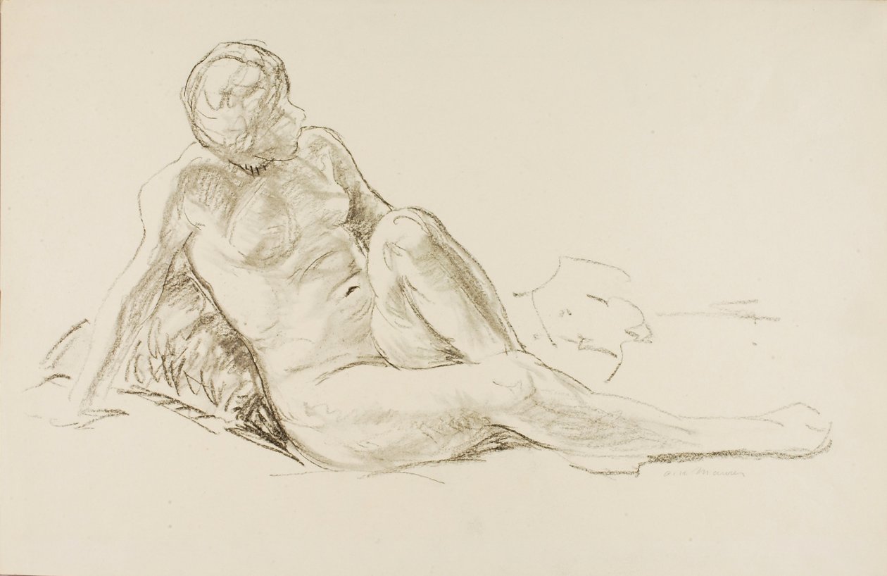 Leżący akt autorstwa Alfred H. Maurer