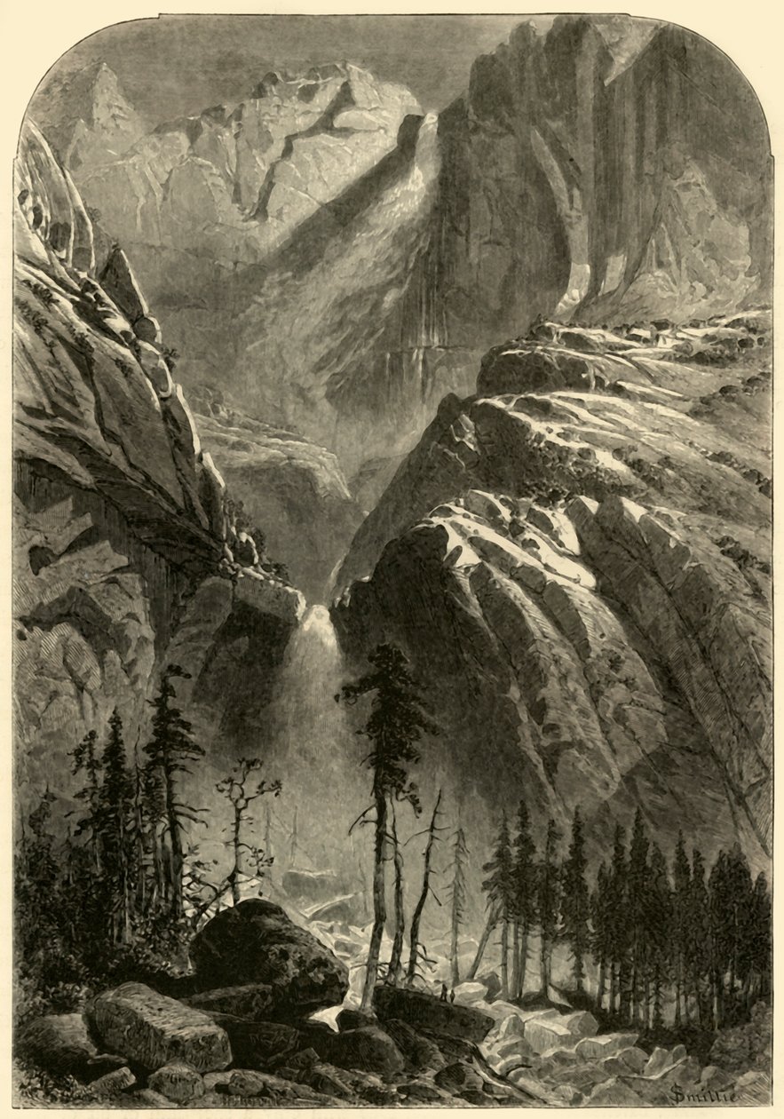 „Upadek Yosemite”, 1872. autorstwa Alfred Harral