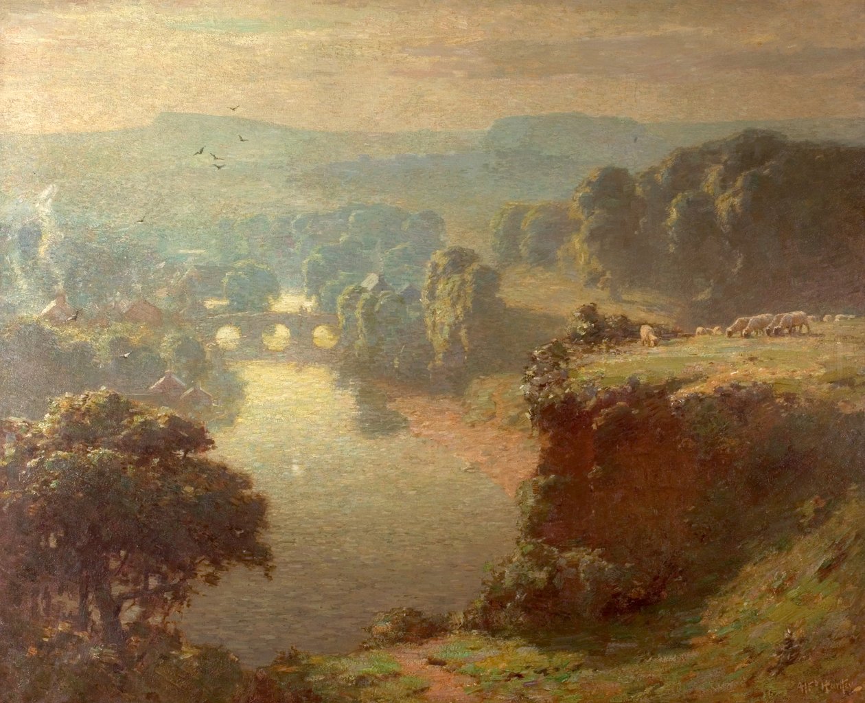 Poranek, Teme Dale, 1908 autorstwa Alfred Hartley