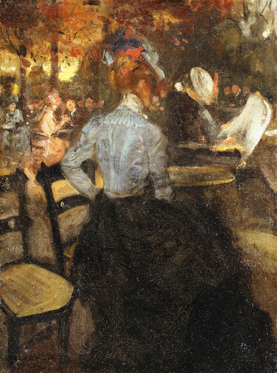 Kawiarnia, ok.1900 autorstwa Alfred Henry Maurer