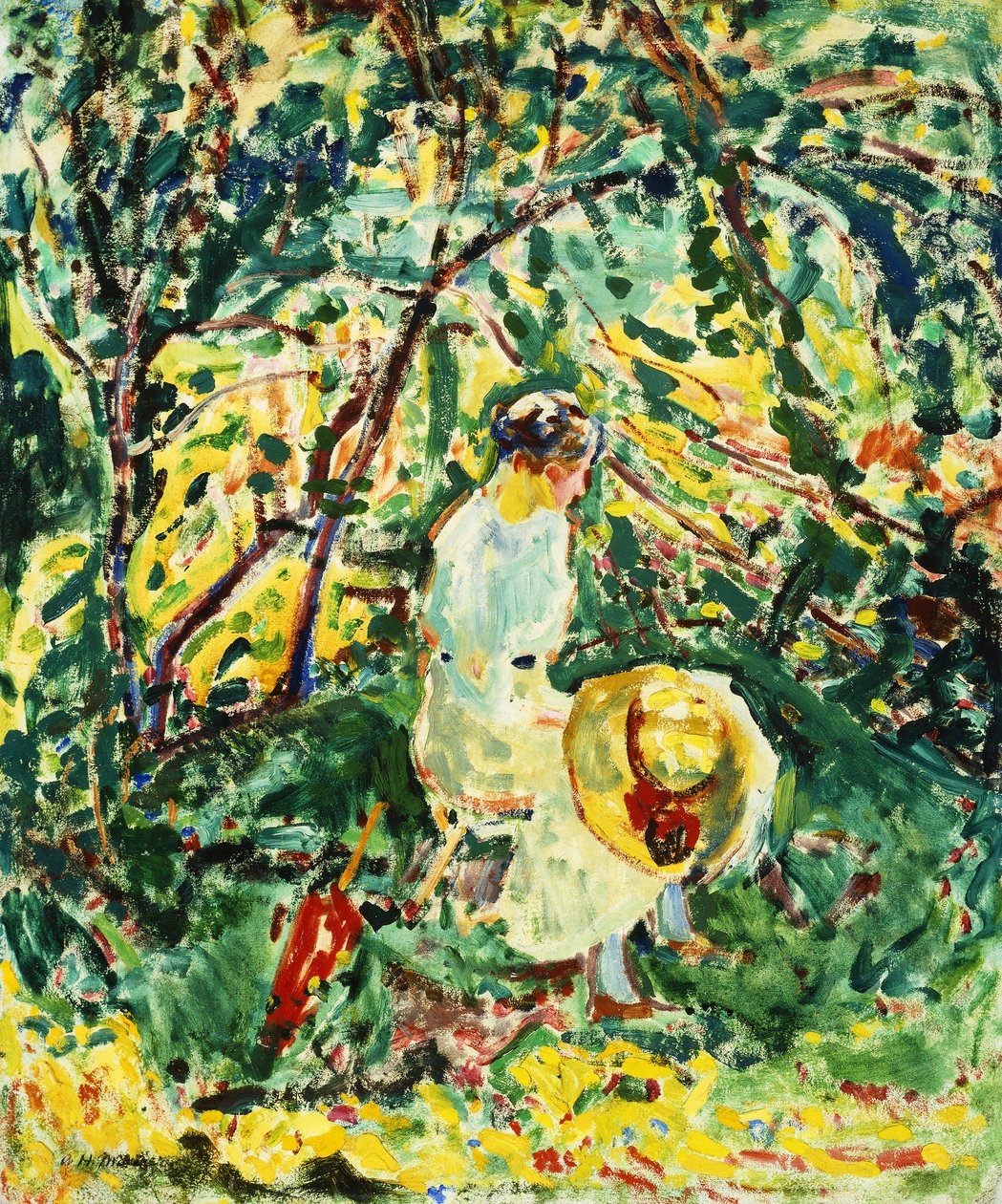 Kobieta w ogrodzie, ok. 1907 autorstwa Alfred Henry Maurer