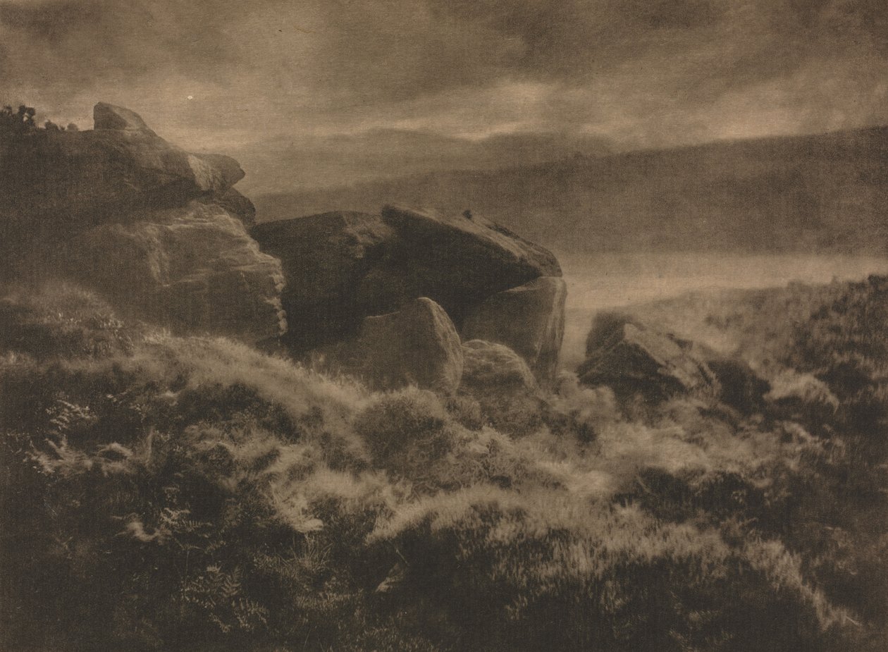 Praca kamery: Deszcz ze wzgórz, 1905. autorstwa Alfred Horsley Hinton