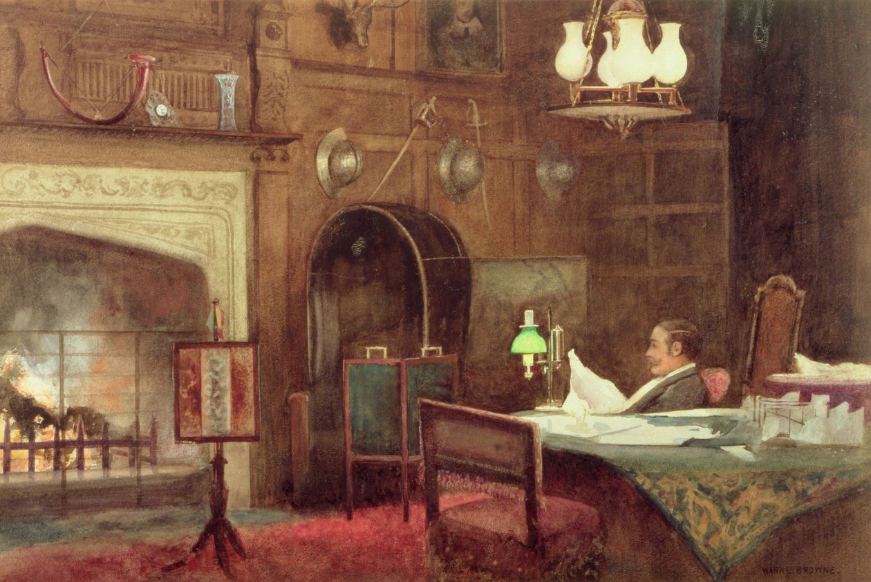Wnętrze Sali Panelowej autorstwa Alfred J. Warne Brown