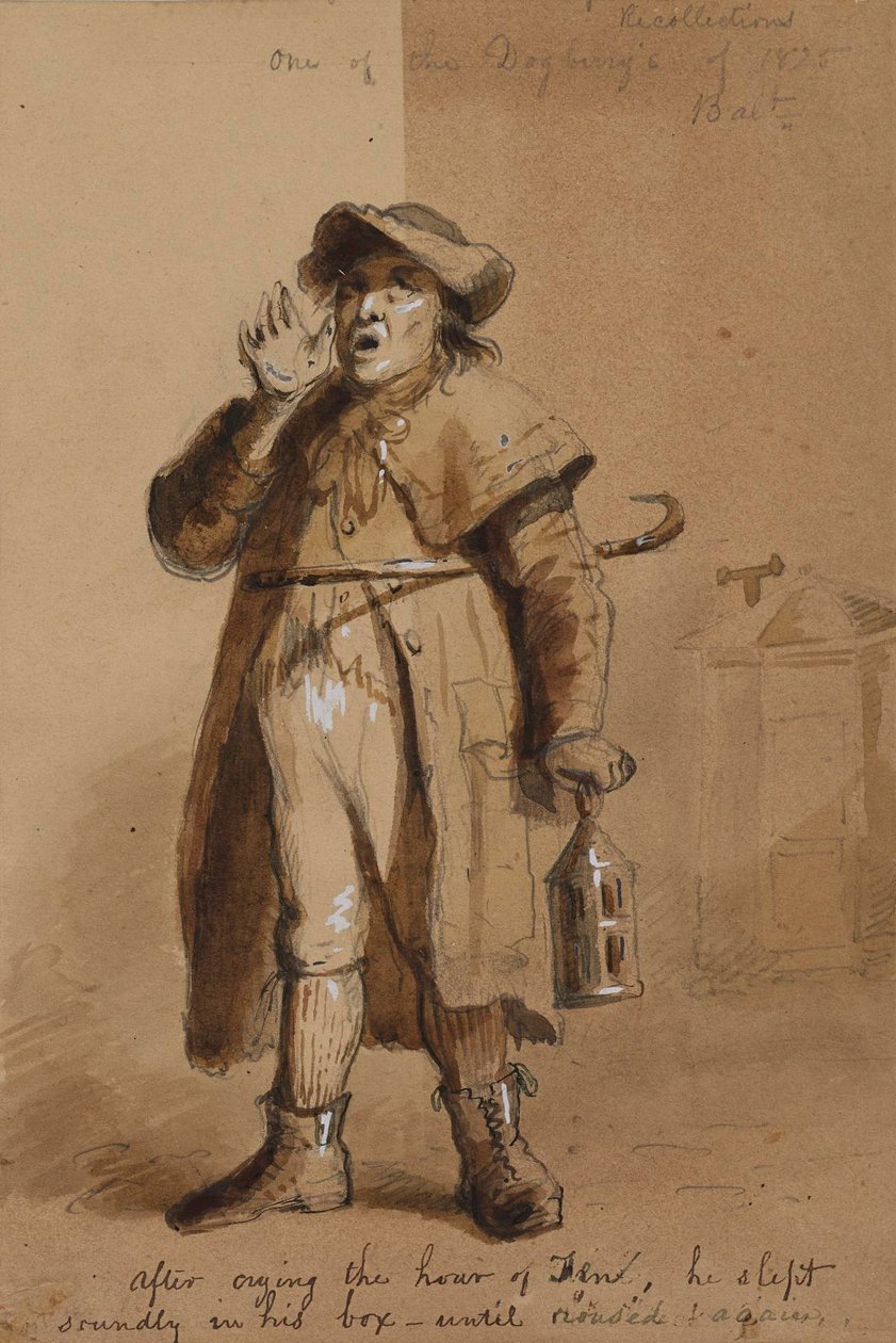 Nocny strażnik z Baltimore autorstwa Alfred Jacob Miller
