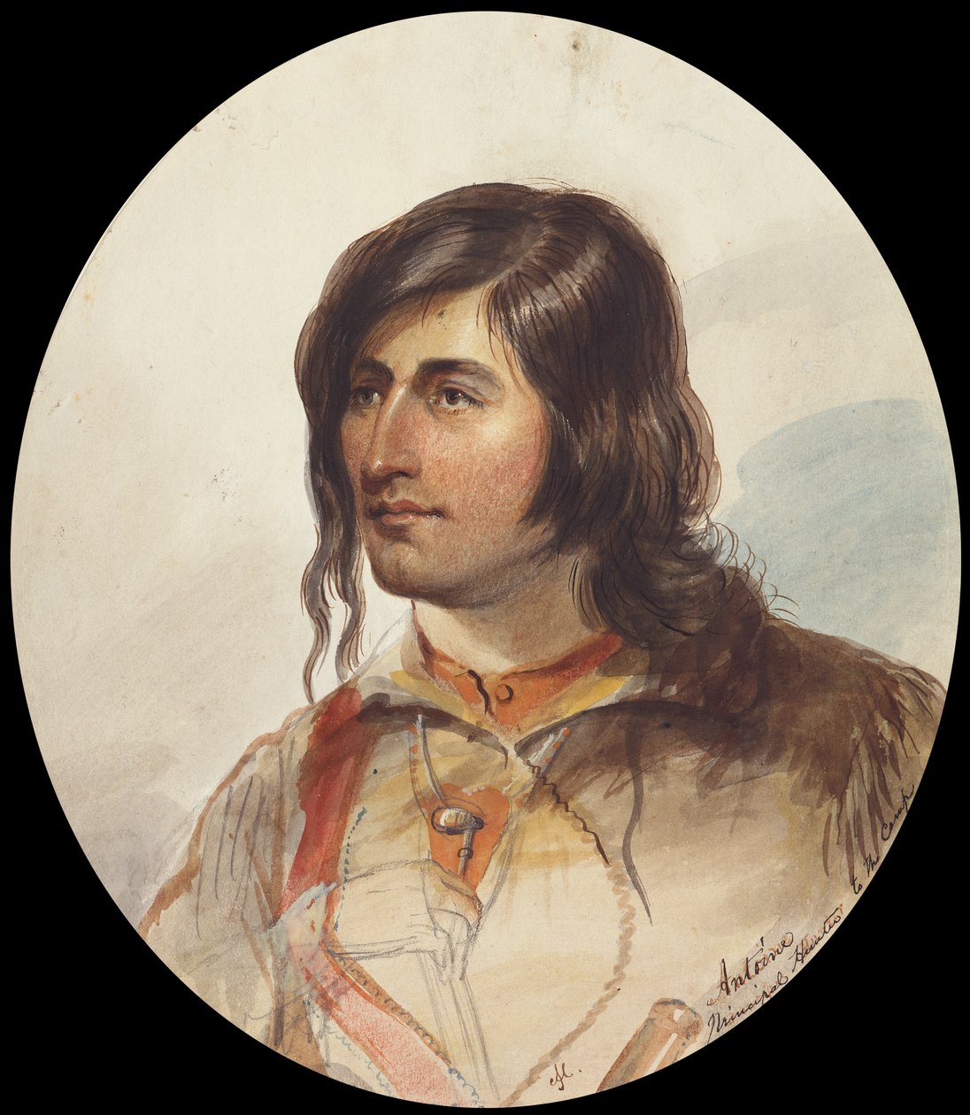 Antoine, Principal Hunter, ok. 1837 (akwarela na papierze) autorstwa Alfred Jacob Miller