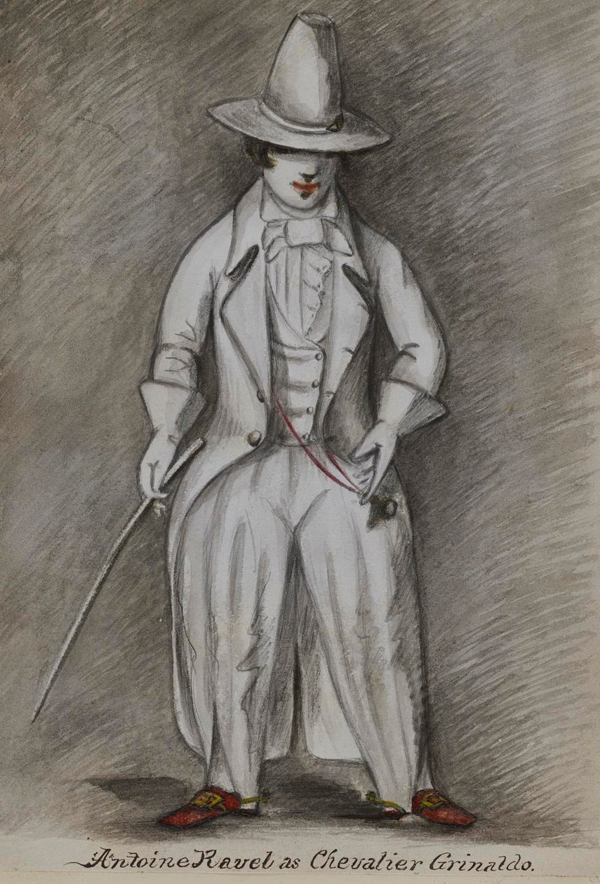 Antoine Ravel jako Chevalier Grinaldo autorstwa Alfred Jacob Miller