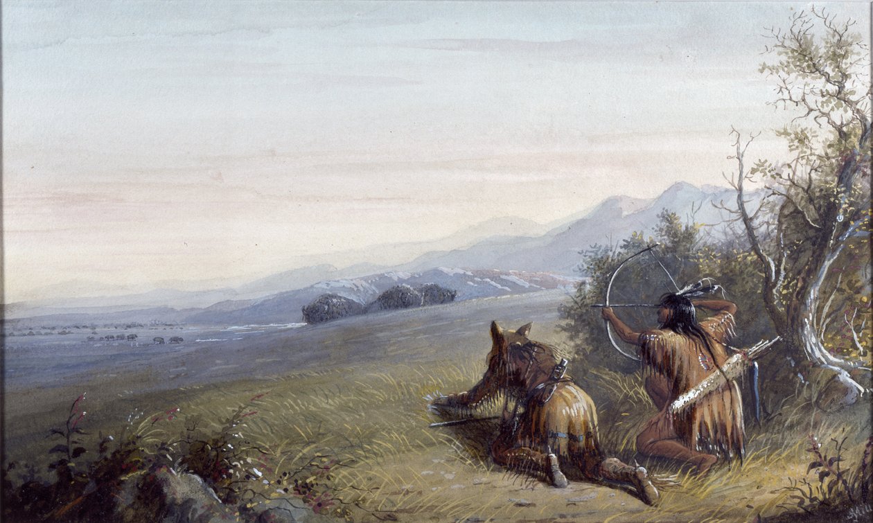 Zbliżamy się do Buffalo autorstwa Alfred Jacob Miller