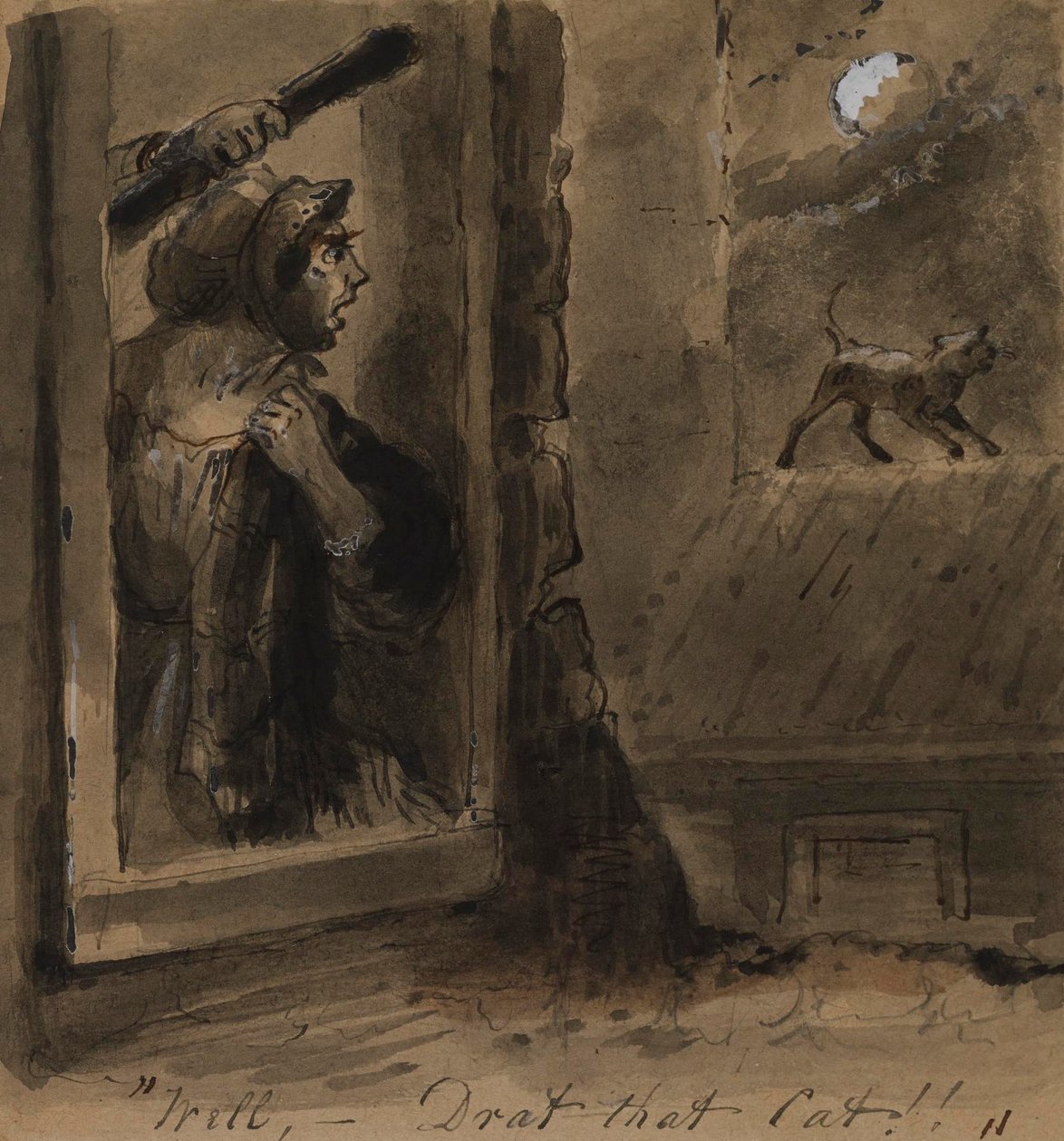 Cholerny kot autorstwa Alfred Jacob Miller