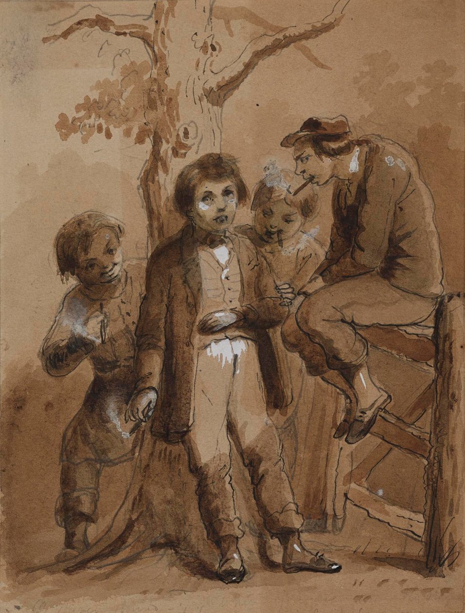 Pijany Sam autorstwa Alfred Jacob Miller