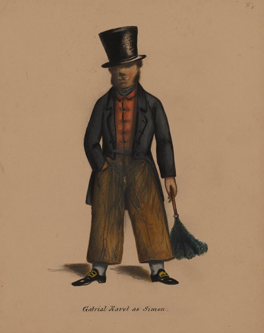 Gabriel Ravel jako Simon autorstwa Alfred Jacob Miller