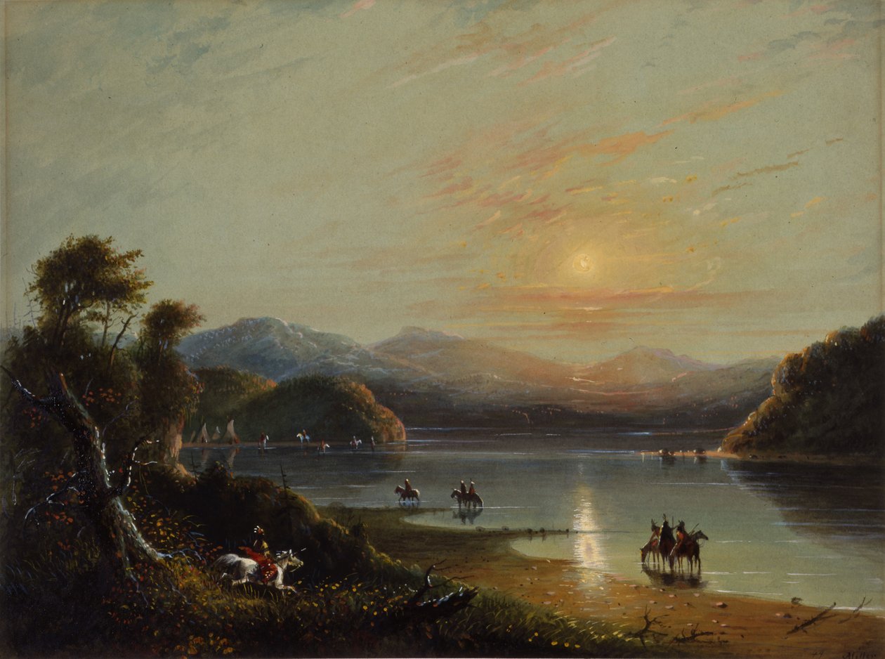 Green River (Oregon) autorstwa Alfred Jacob Miller