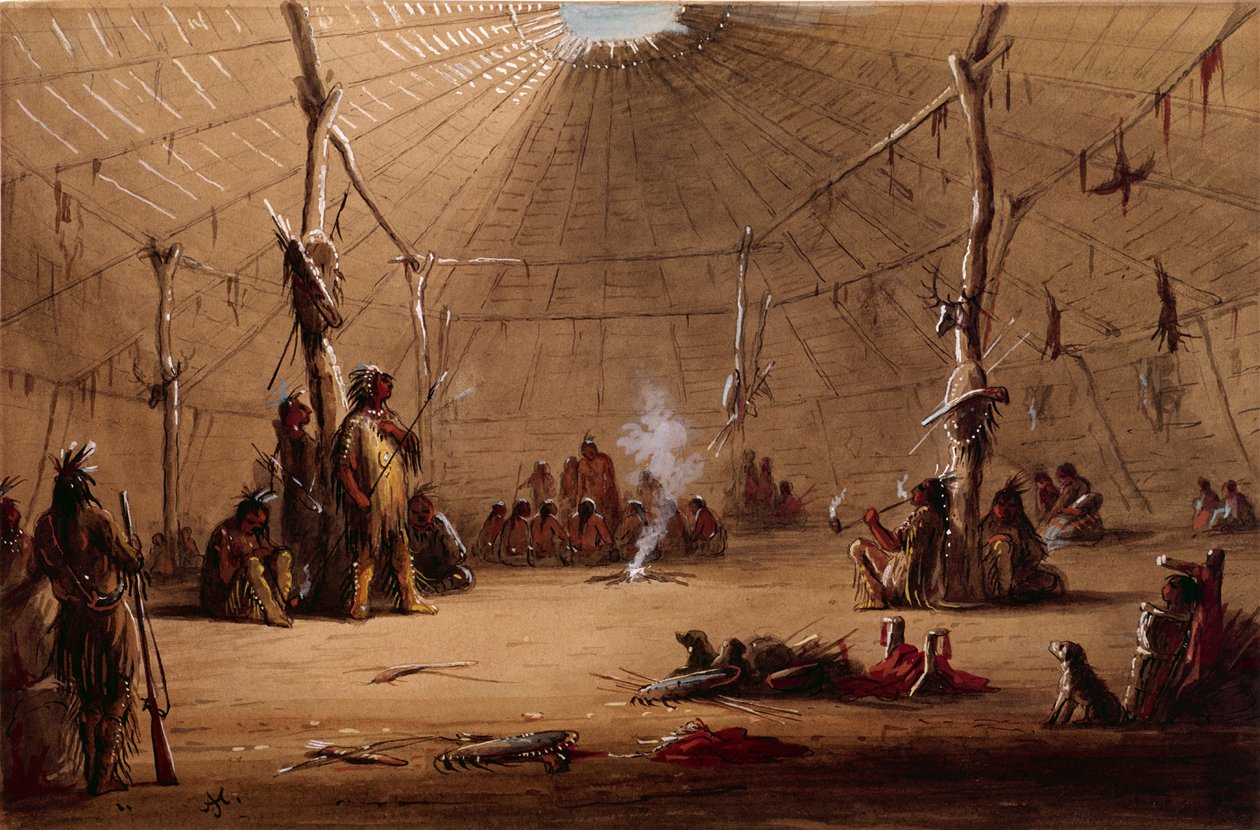 Indian Lodge autorstwa Alfred Jacob Miller